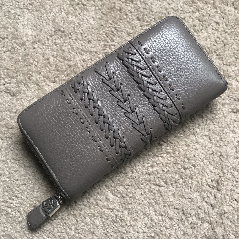 Brighton Putty Taupe Leather ‘Amaya’ Purse/Wallet